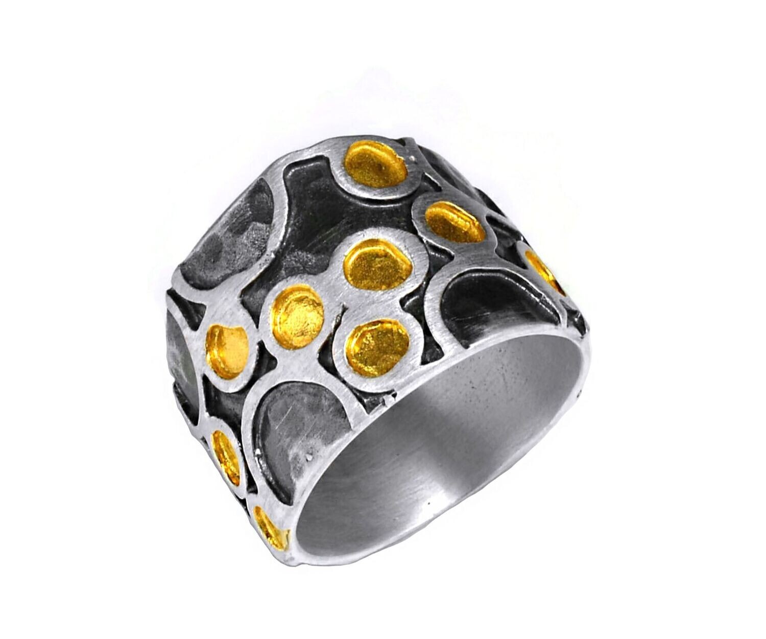 Contemporary textured ring