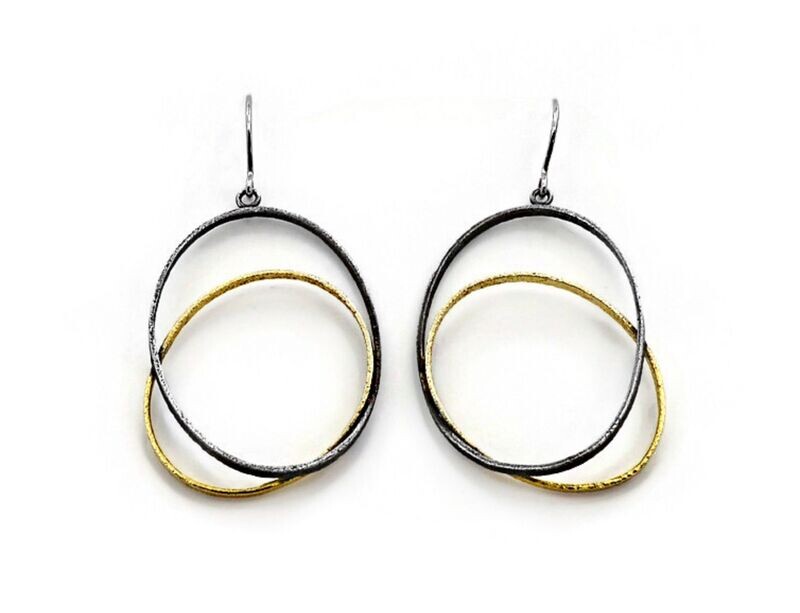 Contemporary drop earrings