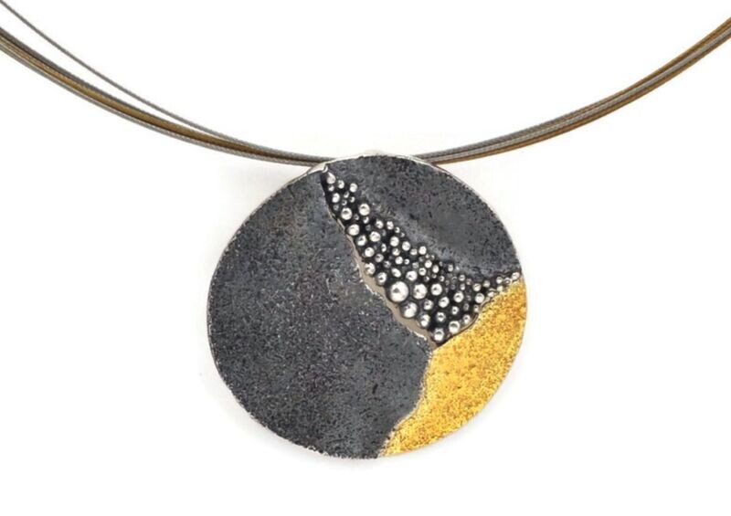 Textured Stylish Pendant-  Eva Stone
