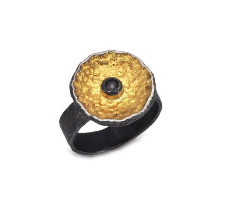 Black Diamond Ring- Eva Stone