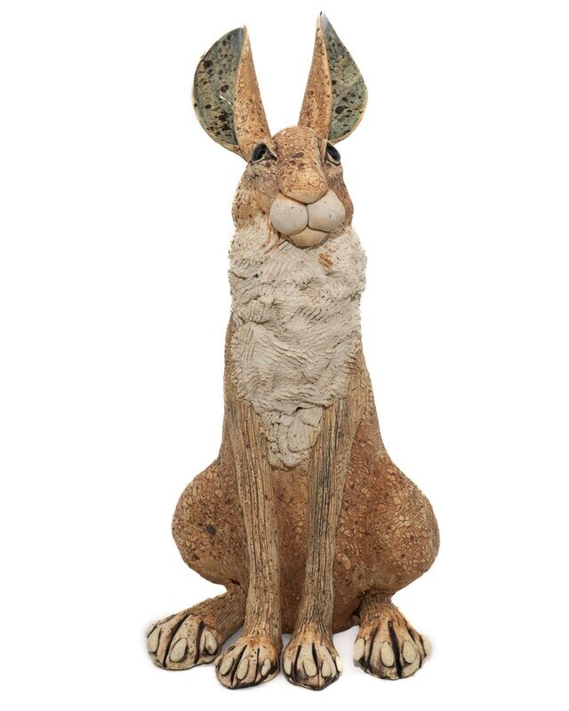 Large Sitting Hare- Gin Durham- Ceramic