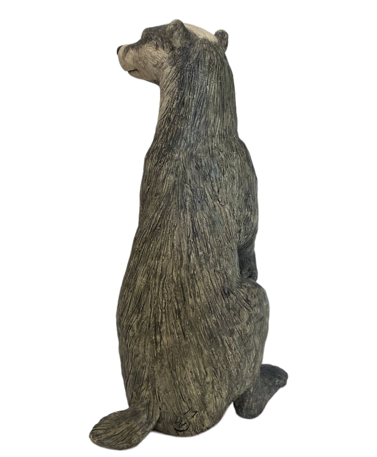 Badger- Susan Ault- Ceramic Sculpture- Back View