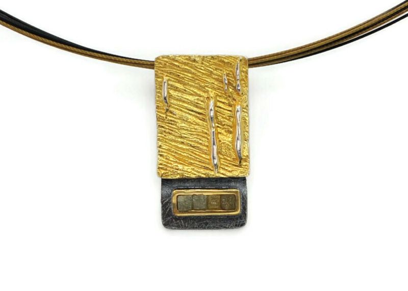 Contemporary Diamond Pendant- Eva Stone 