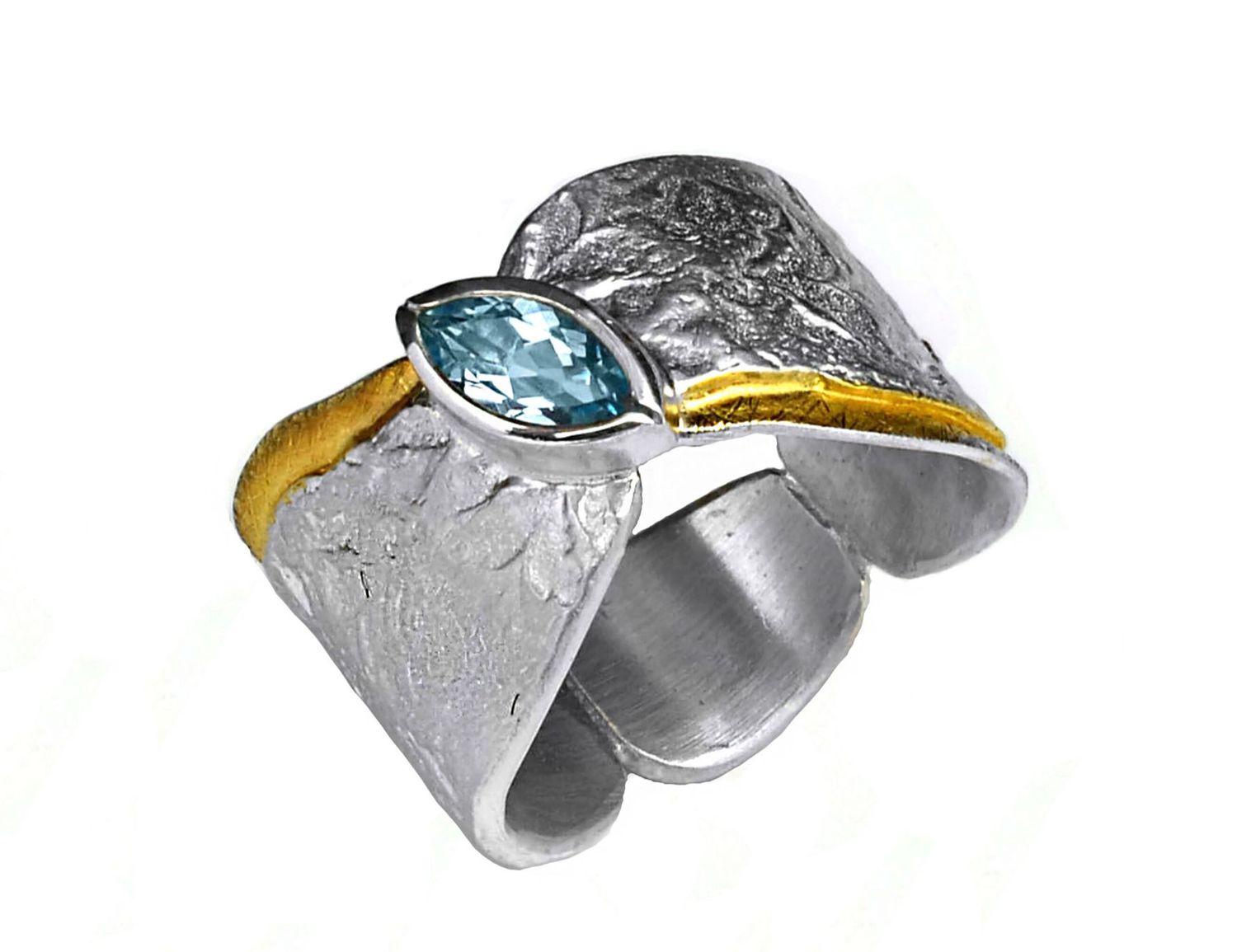Blue Topaz Ring- Eva Stone