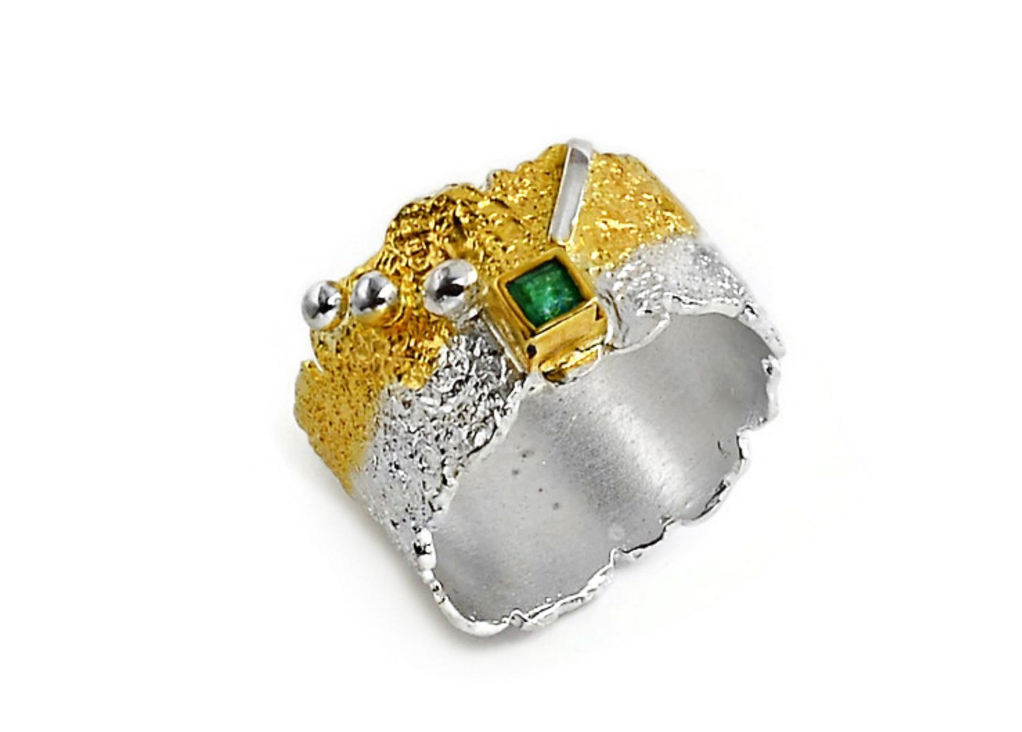 Organic Emerald Ring- Eva Stone