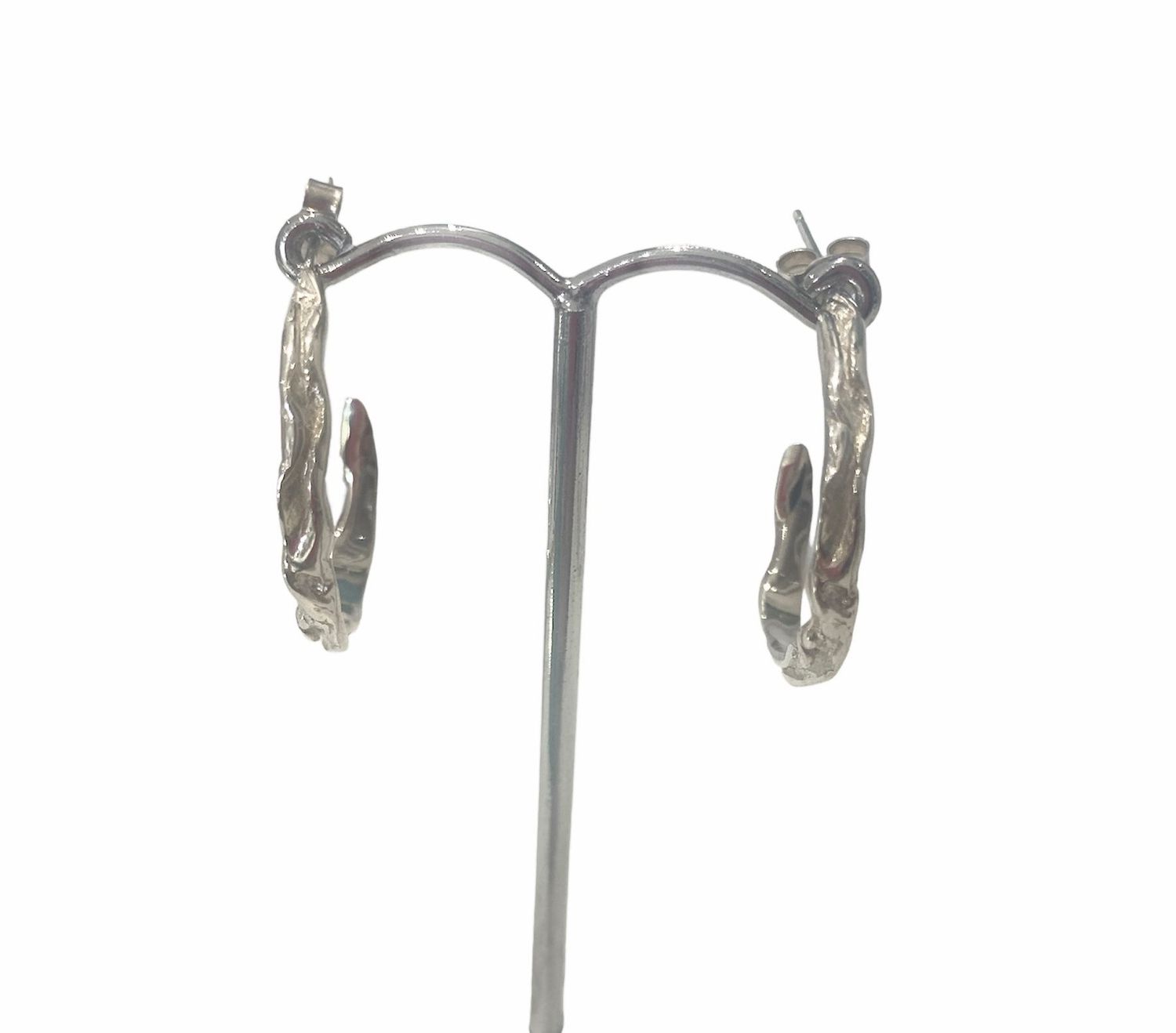 Wave Hoop Silver- Deborah Blythe 
