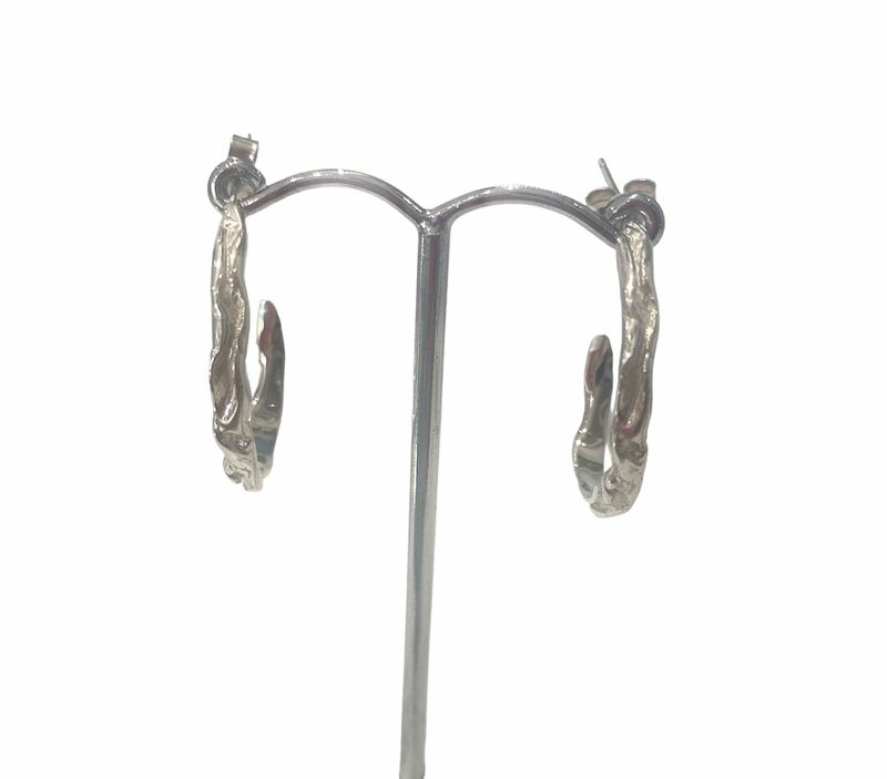Wave Hoop Silver- Deborah Blythe 