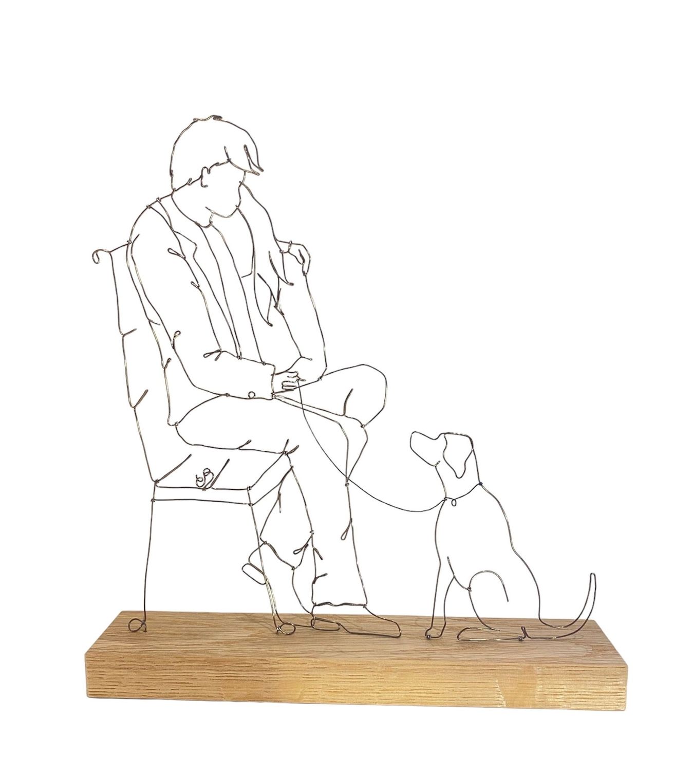 Waiting- Emma Bird - Wire Art Sculpture