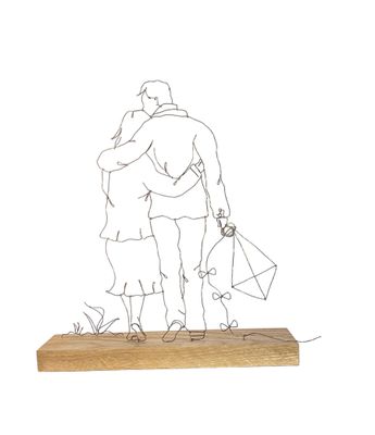 Emma Bird 'A Good Day' Wire Art Sculpture
