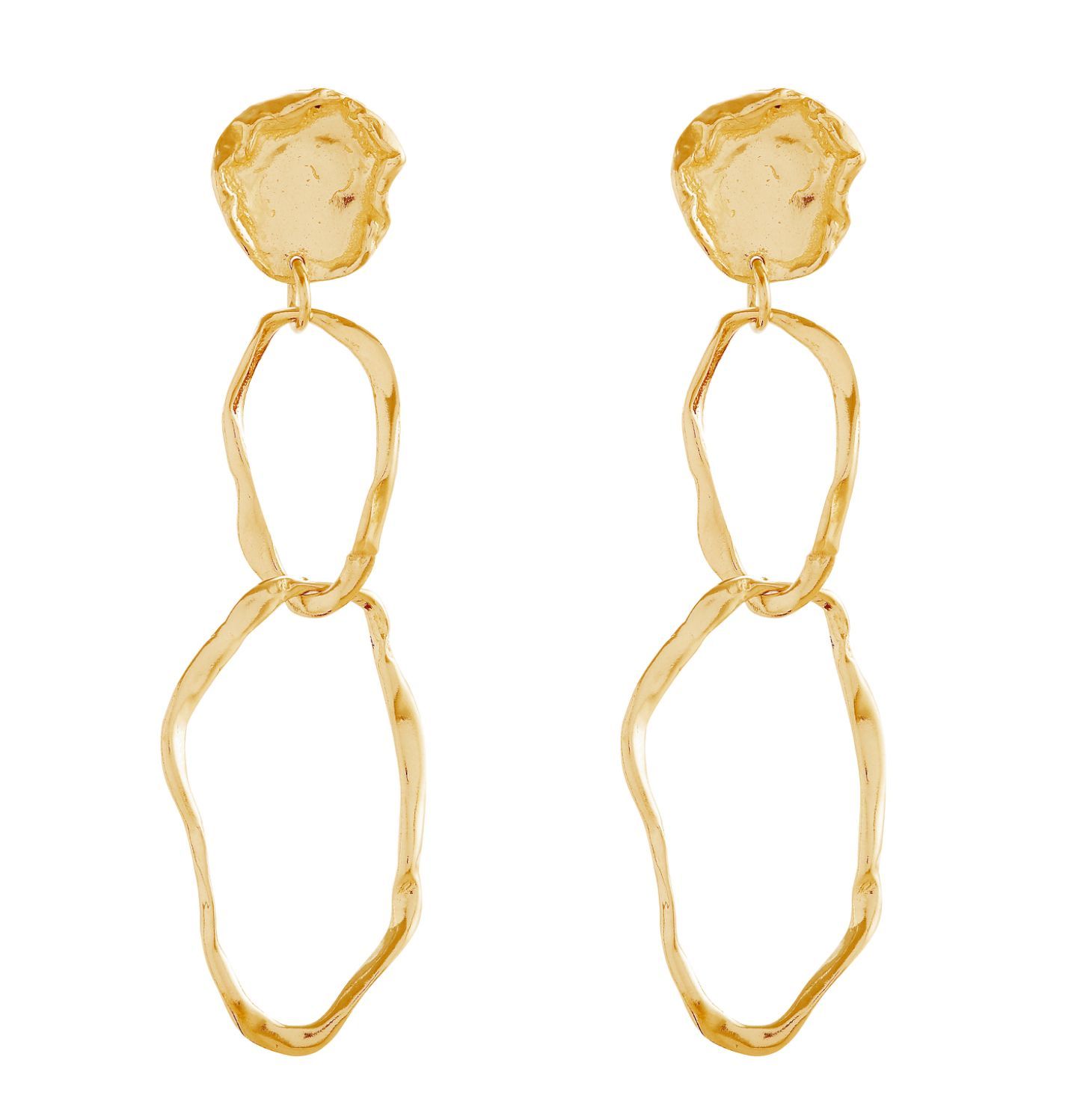 Coventina Gold Drop Earrings- Deborah Blythe