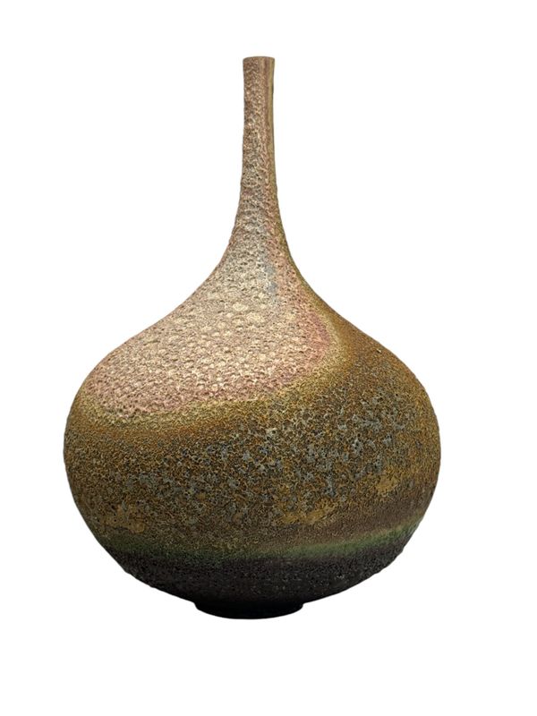 Lave coloured glaze large teardrop