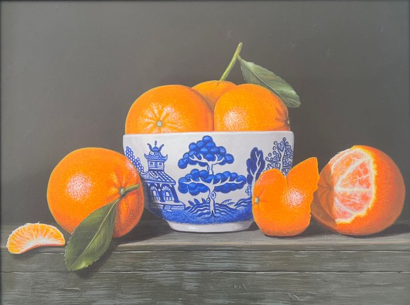 Oranges With Oriental Bowl- Laura Critchlow- Original 