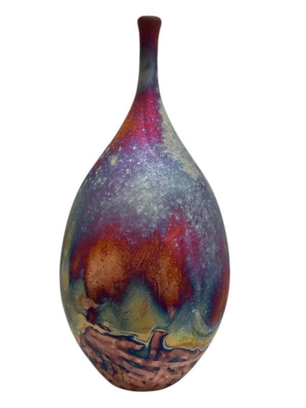 Ch5 Raku Tear Drop.- Chris Hawkins- Ceramic 