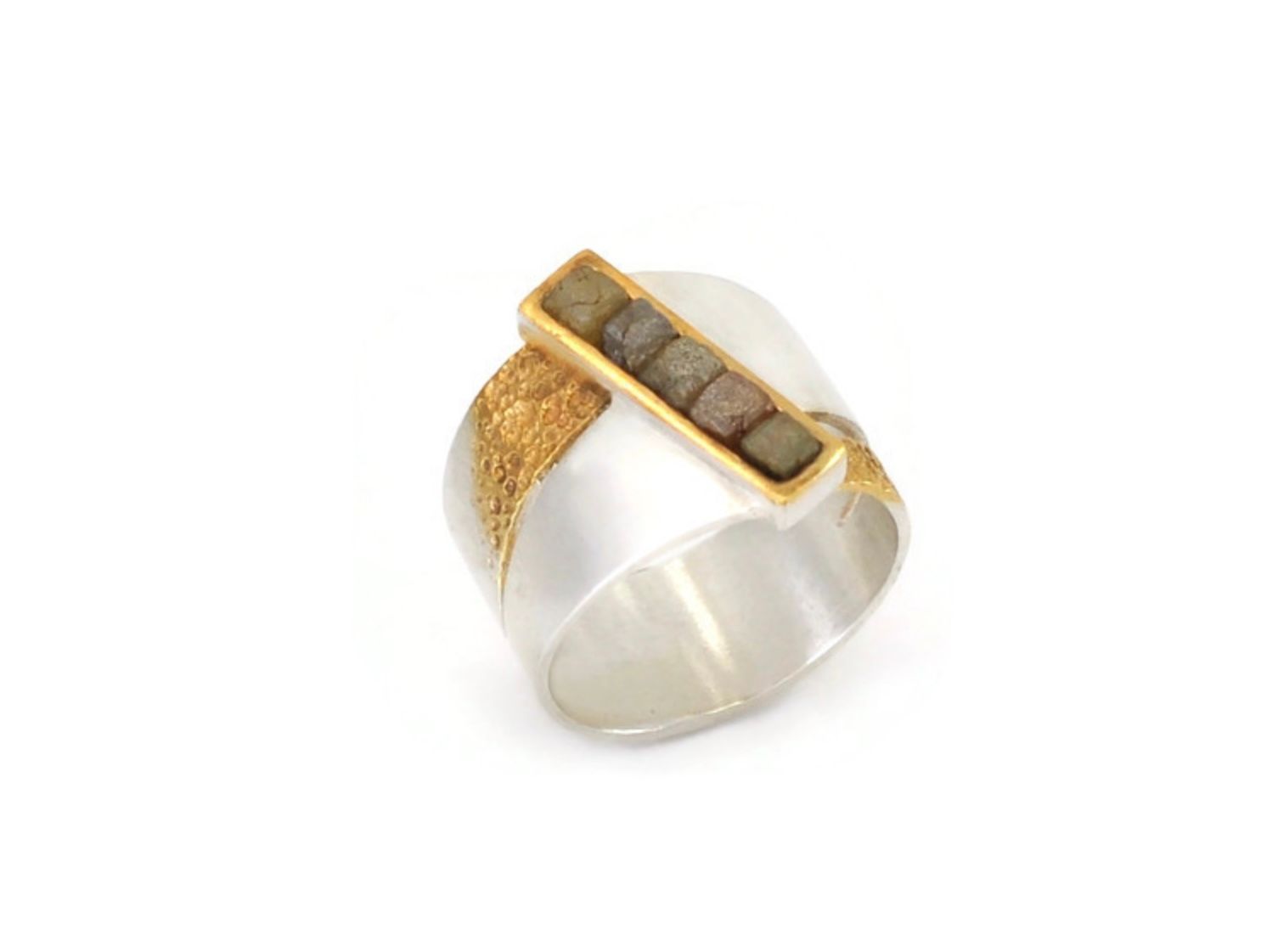 Rough diamond ring