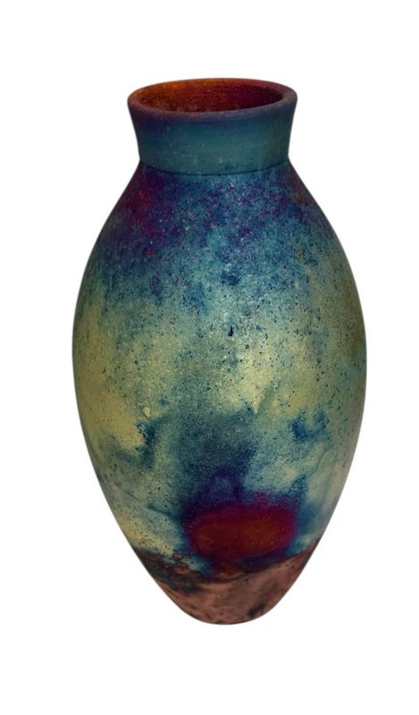 Copper Fired Raku Vase