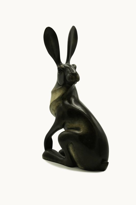 Sitting Hare- David Meredith- Bronze Sculpture 
