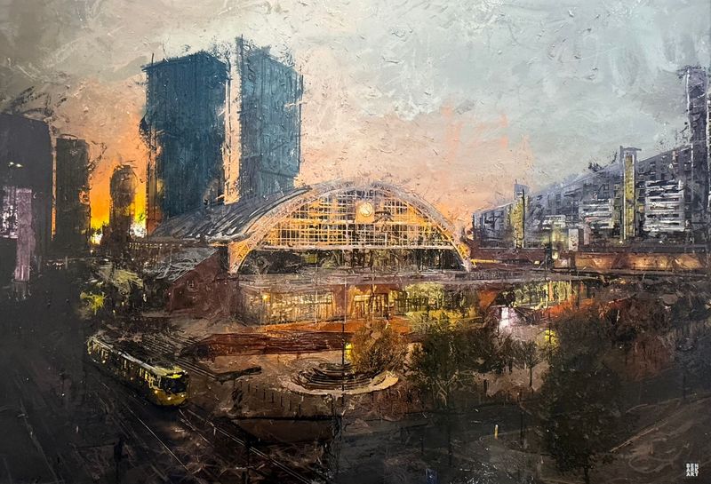Manchester Central Sunset Manchester Central Sunset