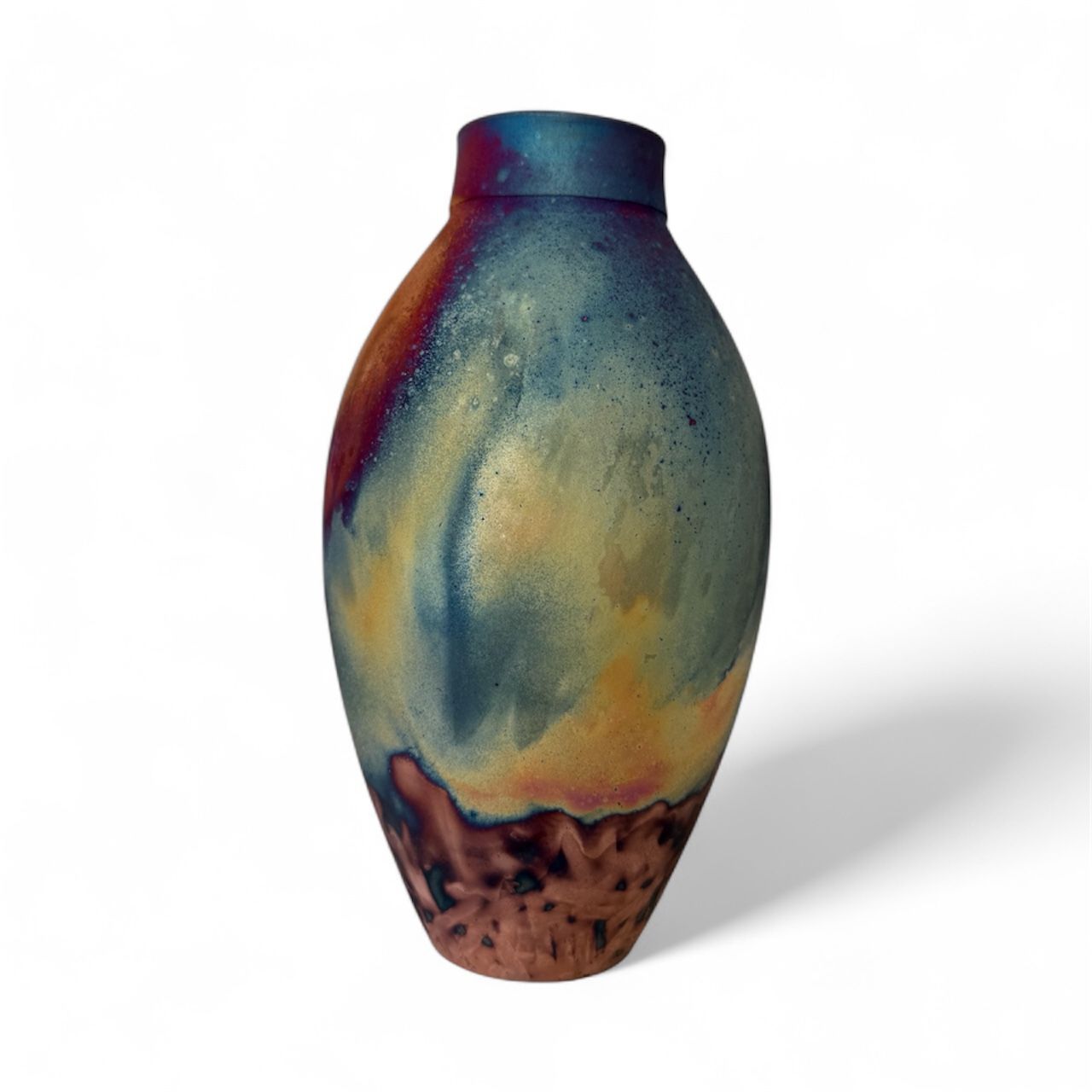 Copper Raku Medium Vase