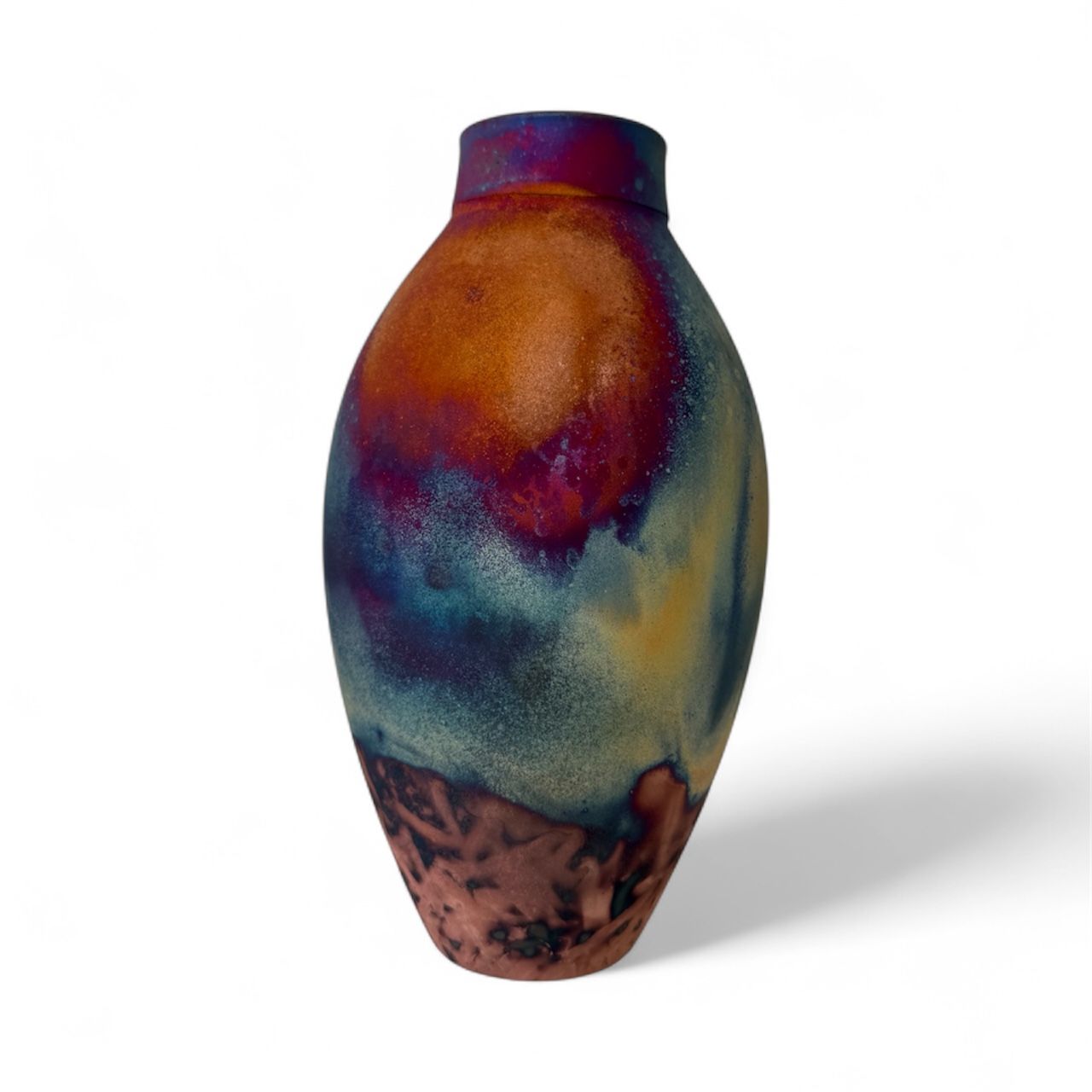 Copper Raku Medium Vase