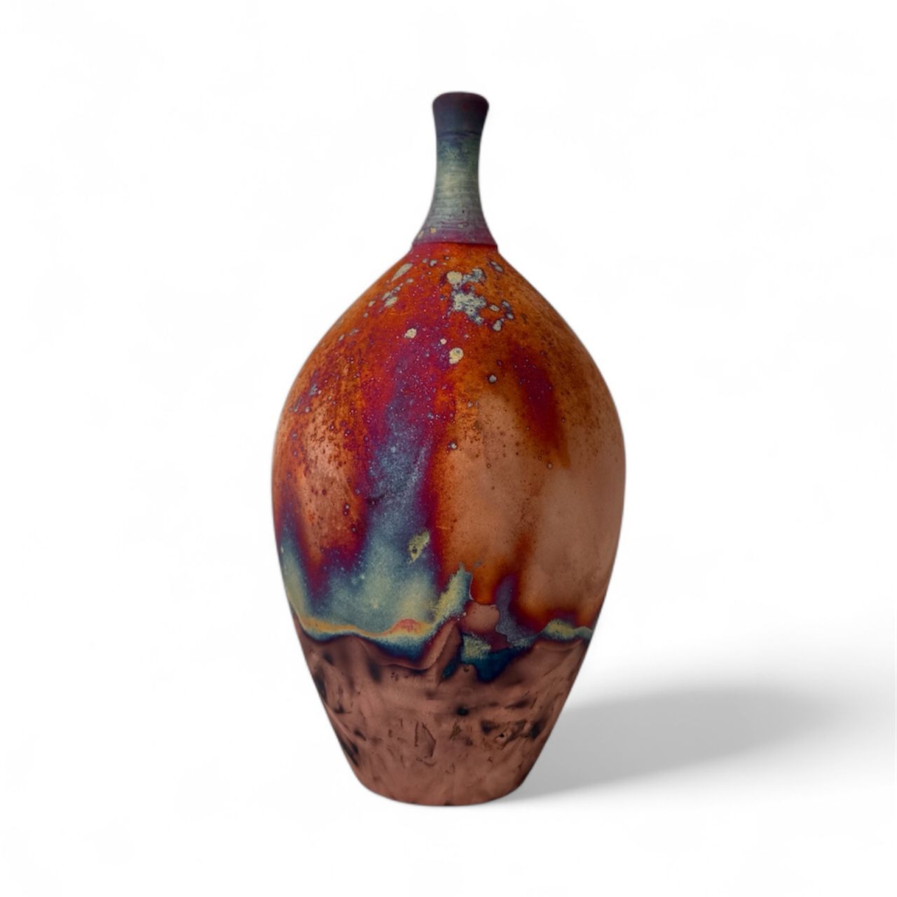 Copper Raku Small Bottle