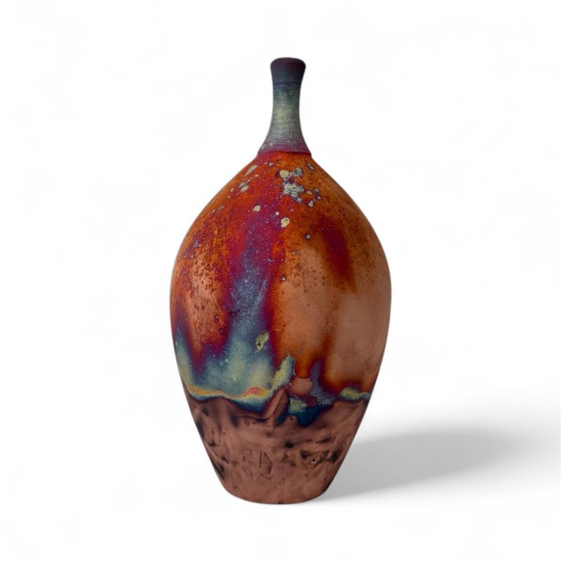 Copper Raku Small Bottle Copper Raku Small Bottle