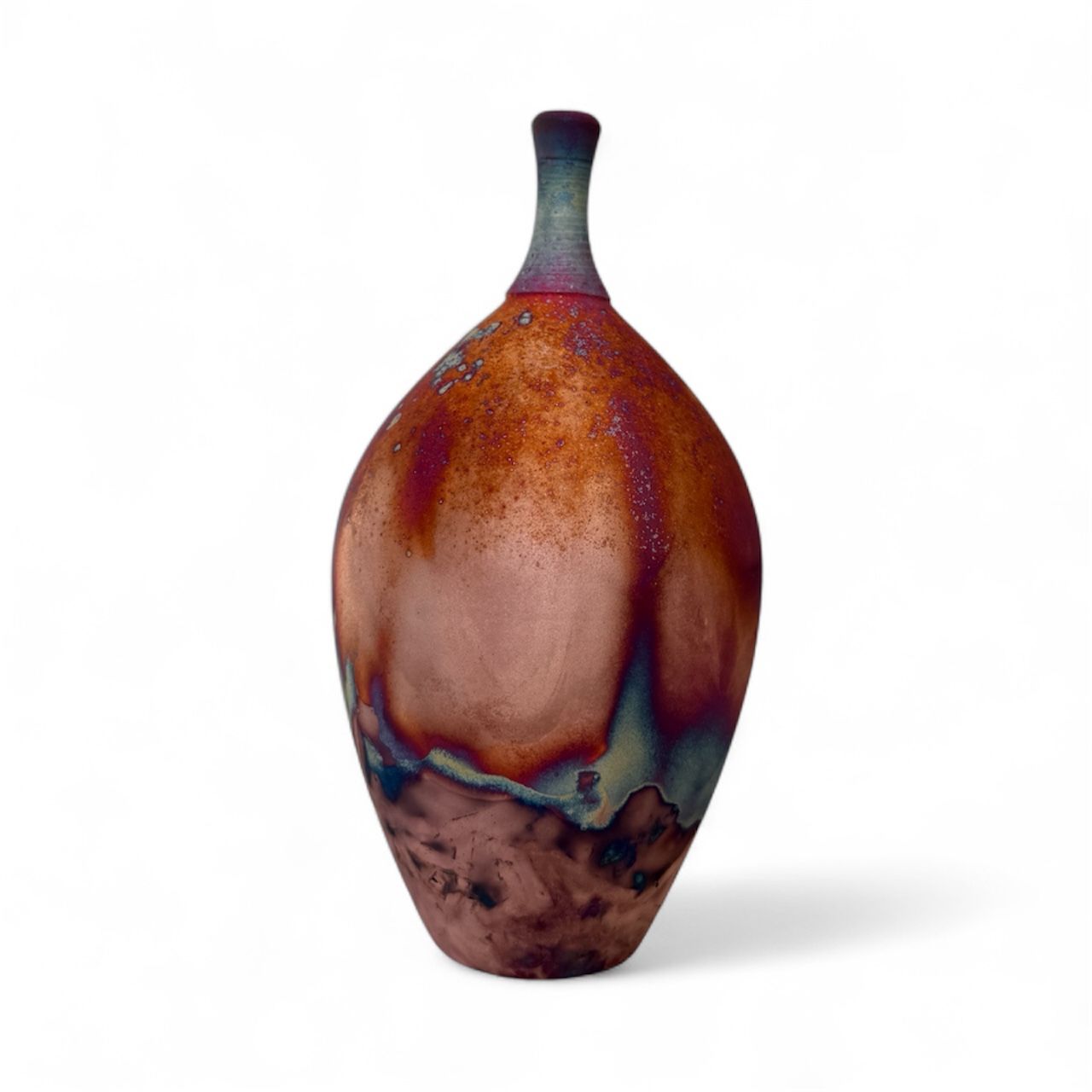 Copper Raku Small Bottle