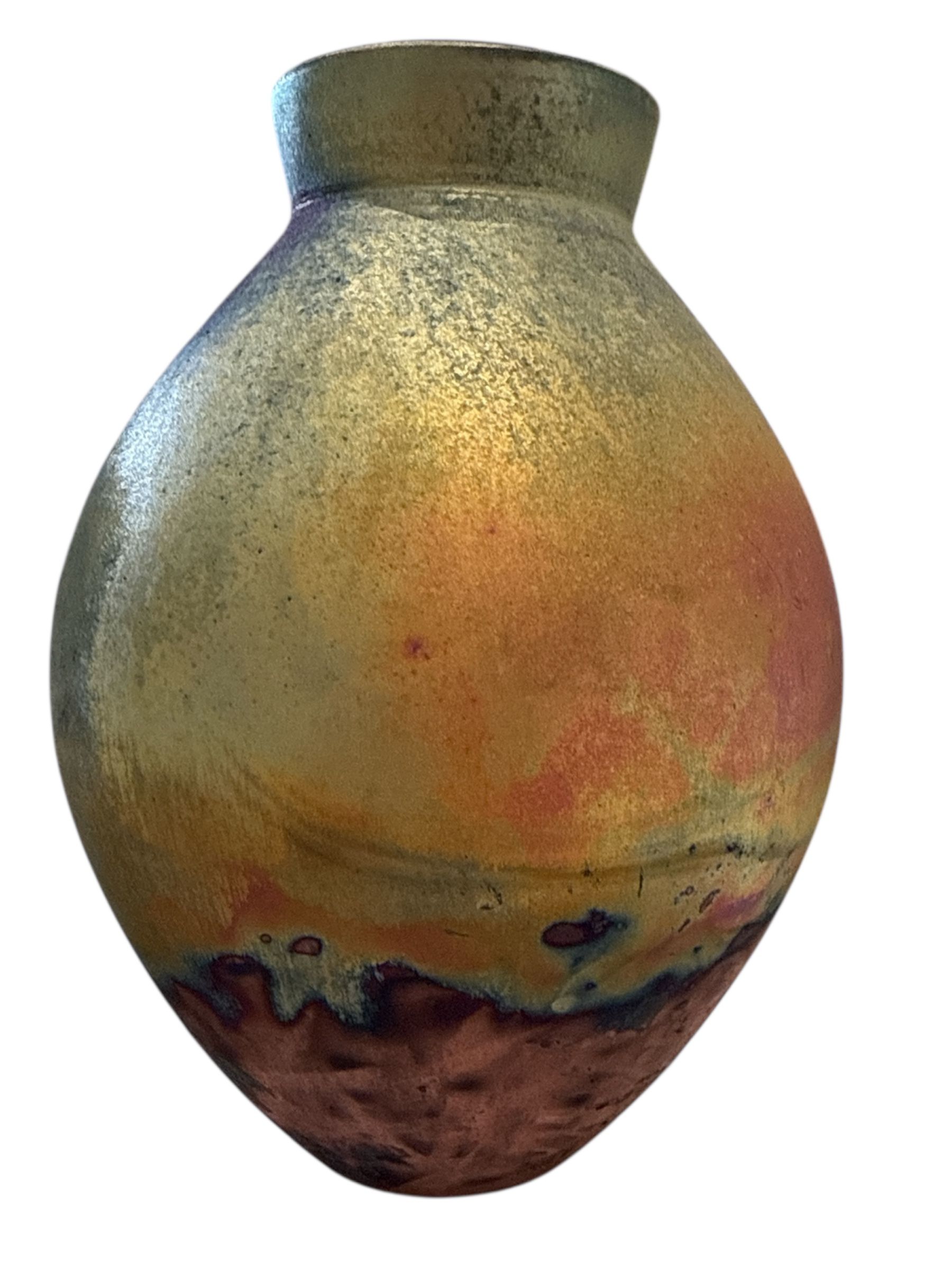 Raku Vase