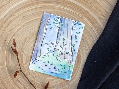 Mini aquarelle de Printemps N°7