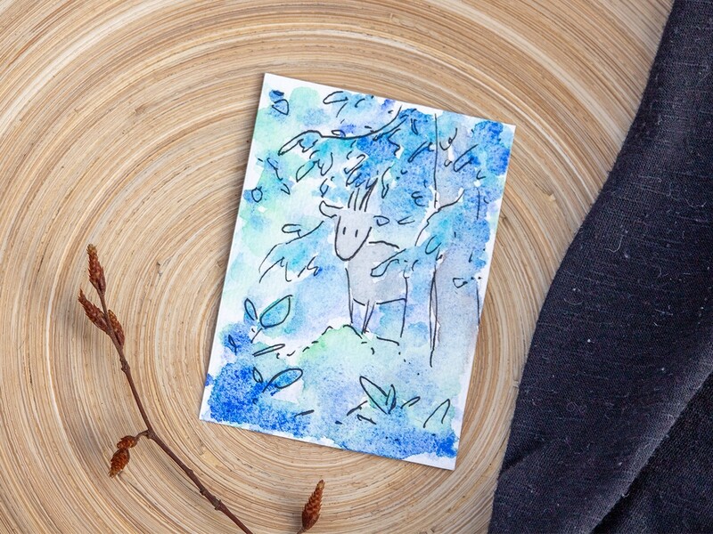 Mini aquarelle de Printemps N°5