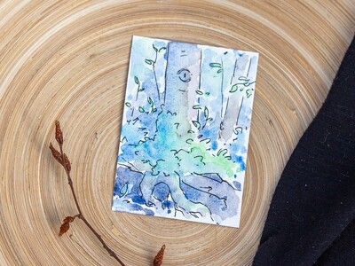 Mini aquarelle de Printemps N°8