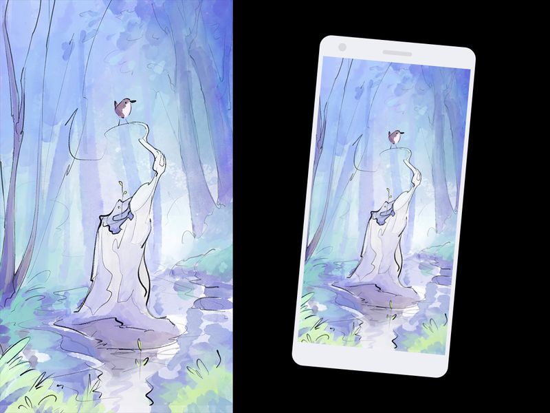 L&#39;arbre blanc v1 - wallpaper