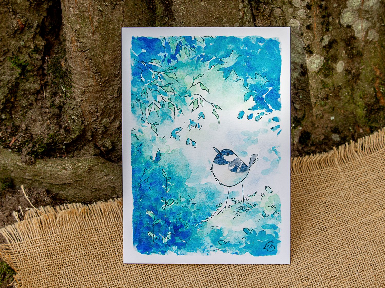 Pour le vivant : Print Mésange noire