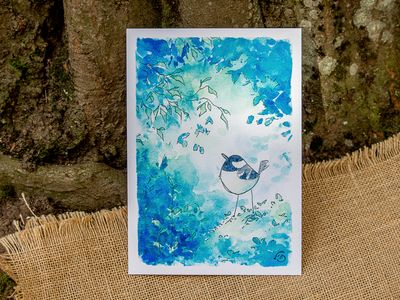 Pour le vivant : Print Mésange noire