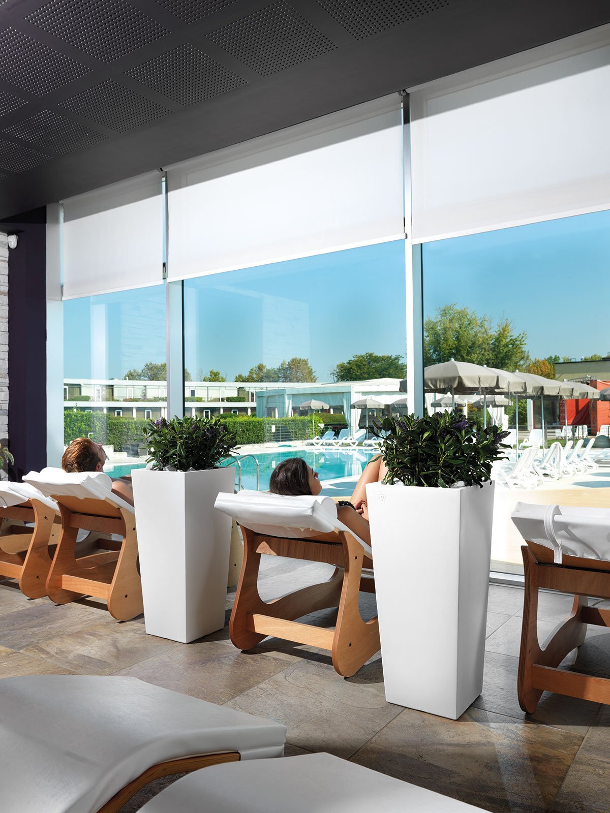 Fioriera Cache Pot Genesis Quadrata 31x25xh70cm