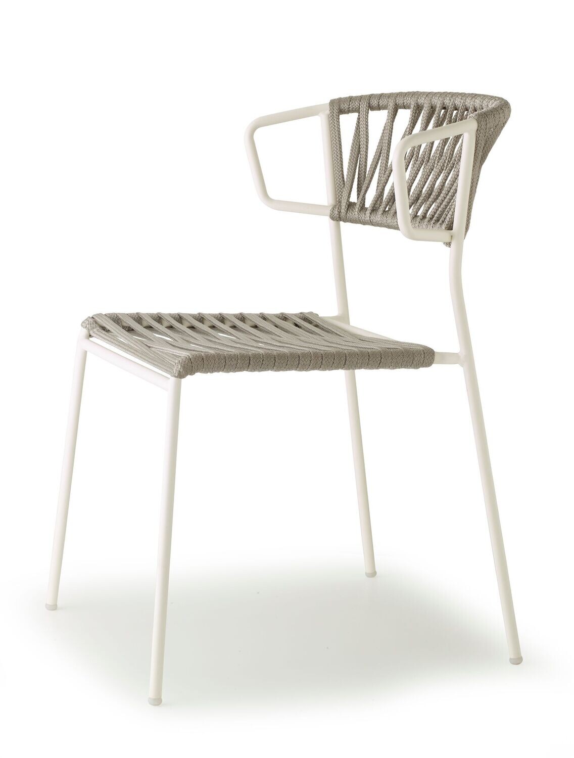 Poltrona Scab mod. Lisa Filò, Struttura/Corda: ZLN84 Lino/Argento