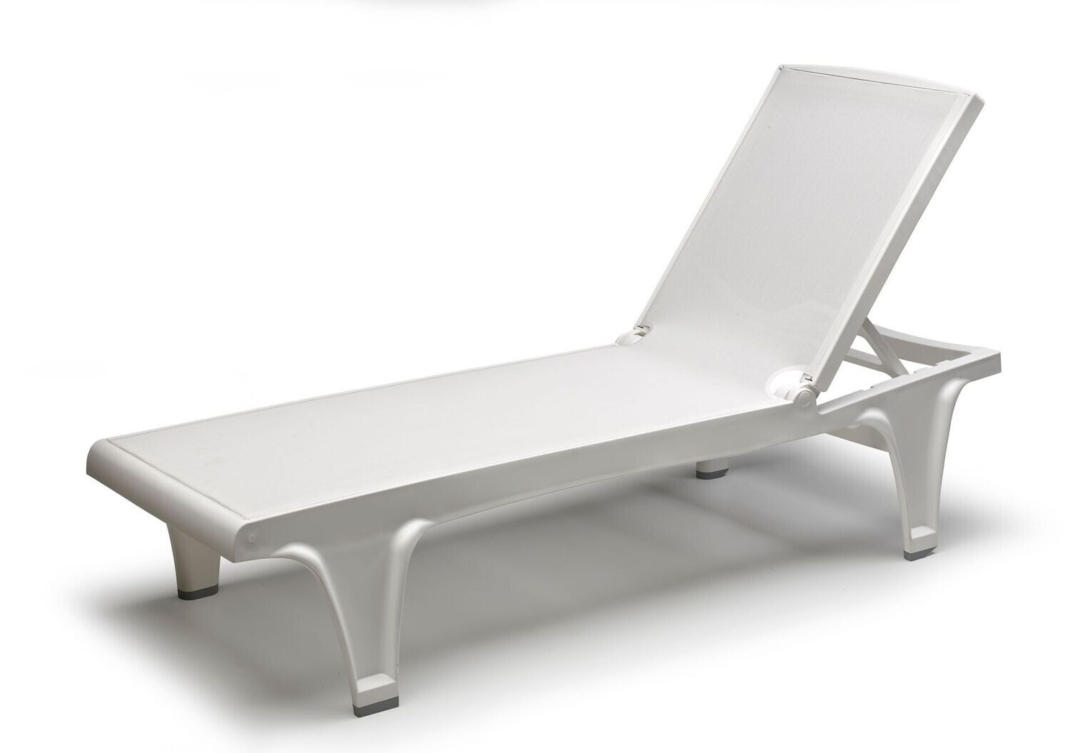 Lettino TAHITI, Colore: 10T10 - Bianco/Bianco