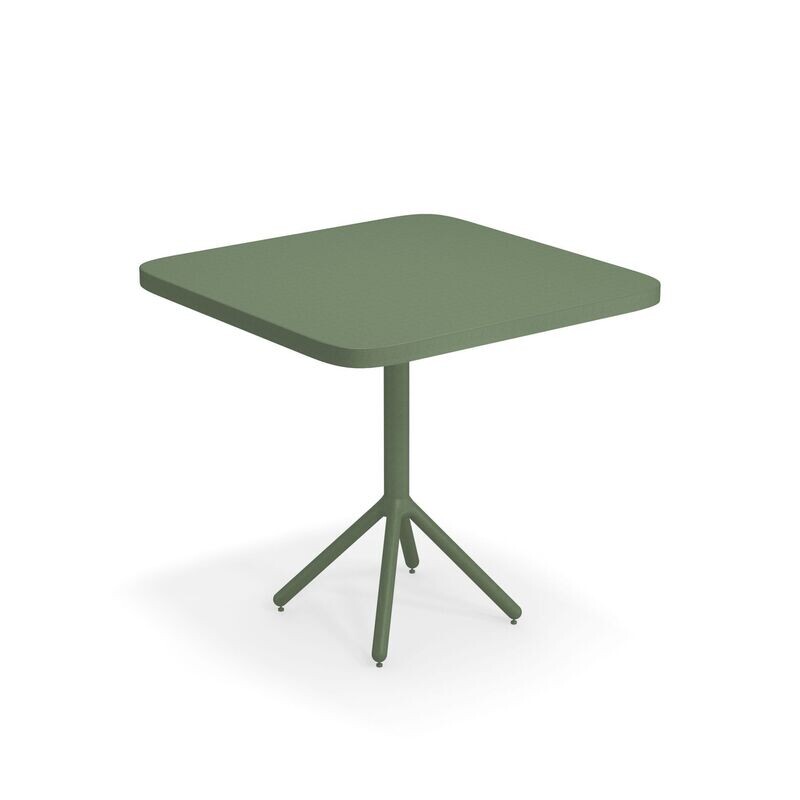 Tavolo Grace piano bordo quadro 2/4 posti abbattibile 80x80 cm