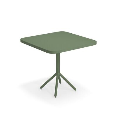 Tavolo Grace piano bordo quadro 2/4 posti abbattibile 80x80 cm