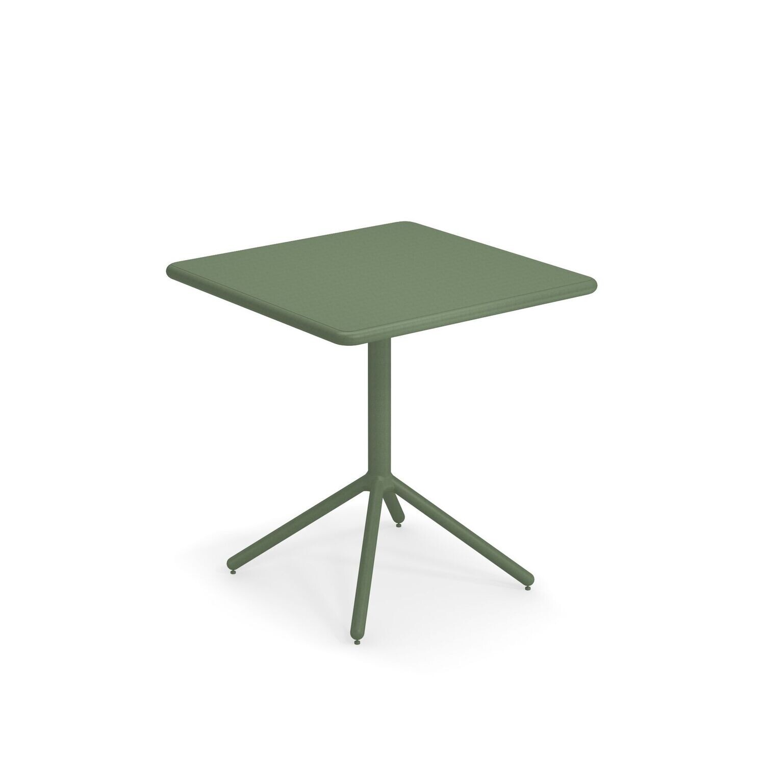 Tavolo Grace piano bordo tondo abbattibile 2 posti 70x70 cm