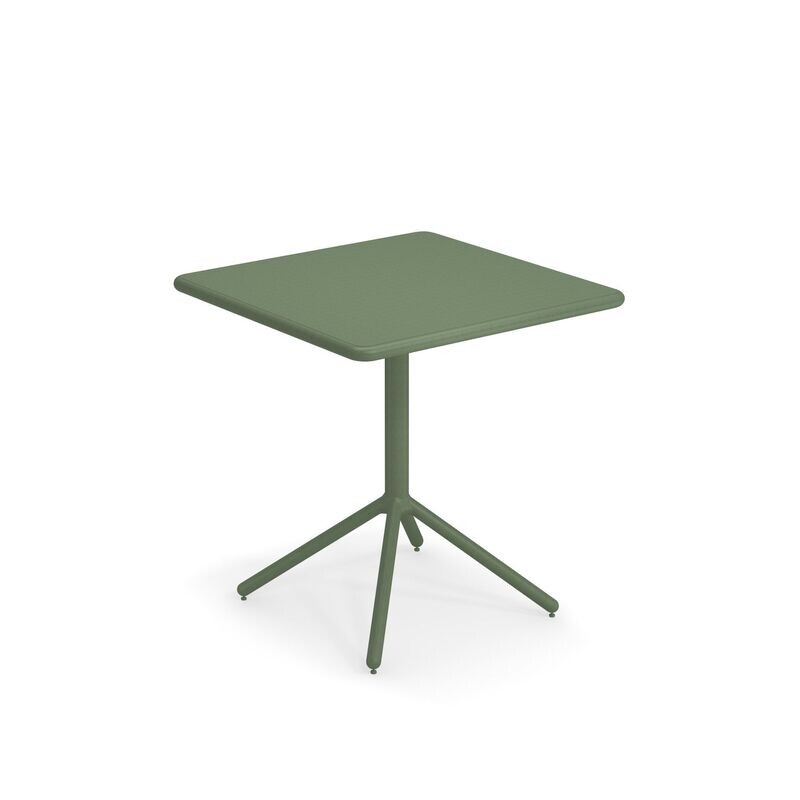 Tavolo Grace piano bordo tondo abbattibile 2 posti 70x70 cm