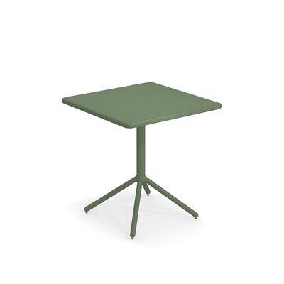 Tavolo Grace piano bordo tondo abbattibile 2 posti 70x70 cm