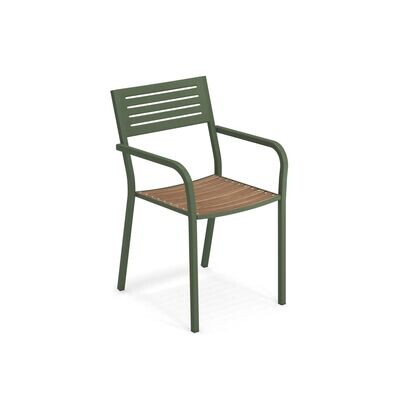 Poltroncina Segno con seduta in Teak