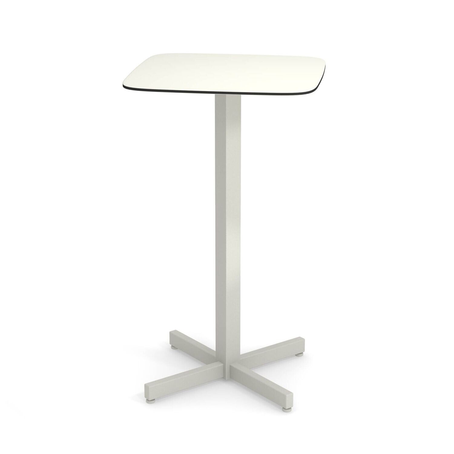 Tavolo Shine alto 2 posti con piano in HPL 60x60 cm