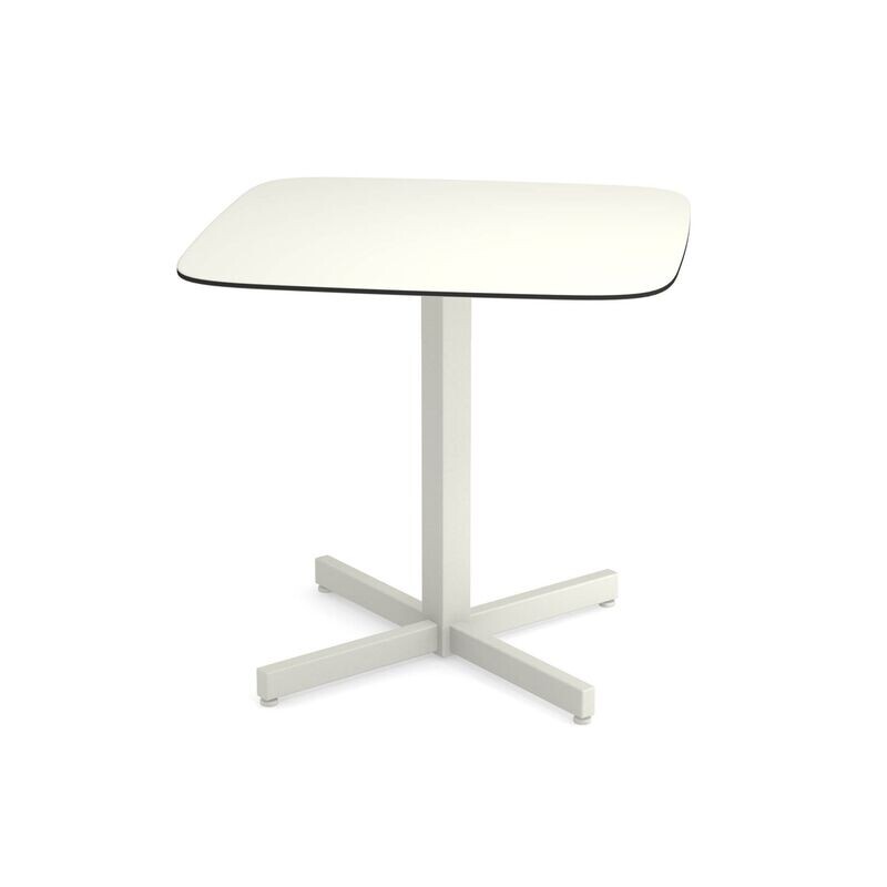 Tavolo Shine 2/4 posti con piano in HPL 80x80 cm