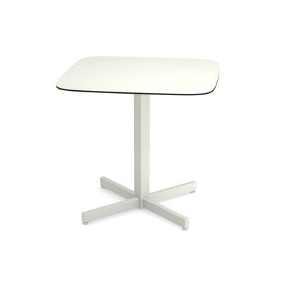 Tavolo Shine 2/4 posti con piano in HPL 80x80 cm