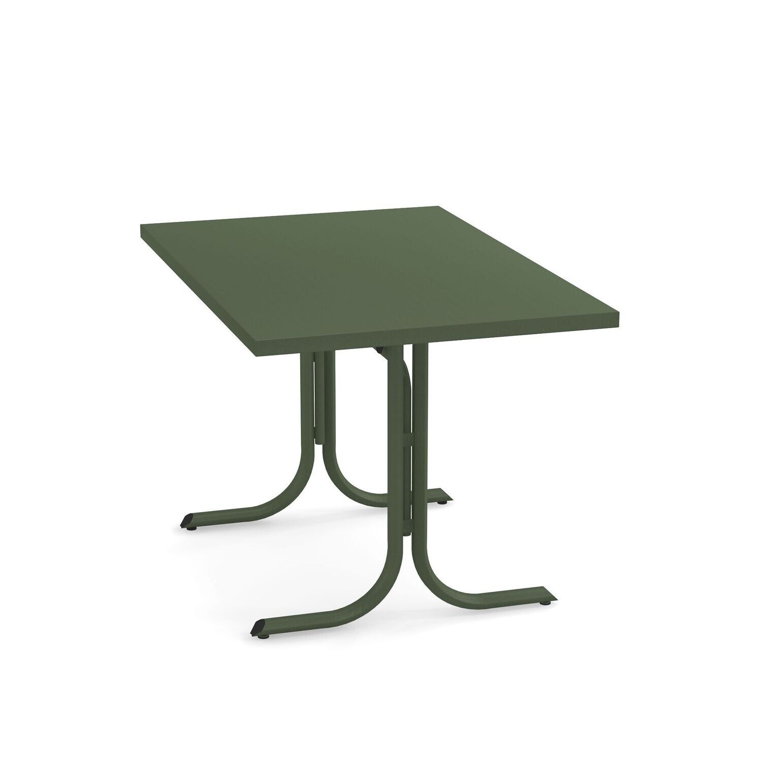 Tavolo Table System abbattibile bordo squadrato 4/6 posti 120x80 cm