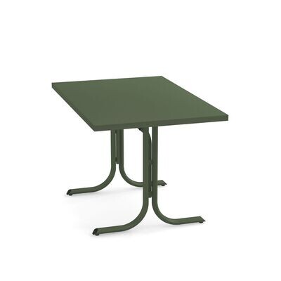 Tavolo Table System abbattibile bordo squadrato 4/6 posti 120x80 cm