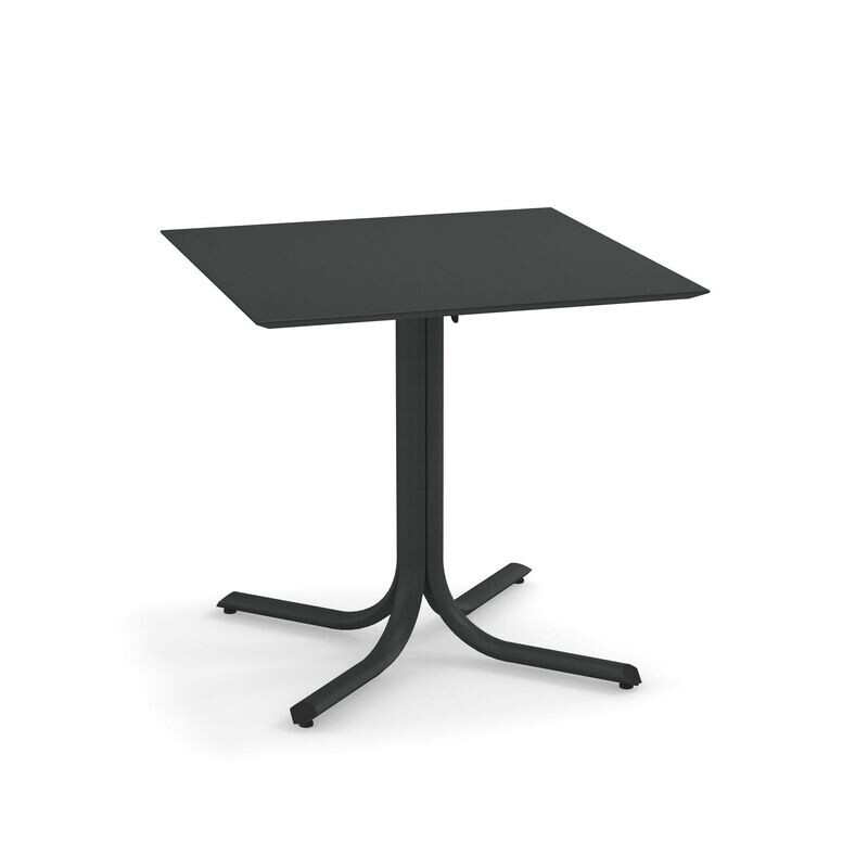 Tavolo Table System abbattibile bordo basso 2/4 posti 80x80 cm