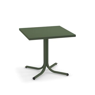 Tavolo Table System abbattibile bordo squadrato 2/4 posti 80x80 cm