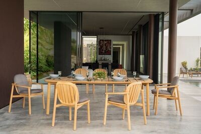 Poltroncina Twins Alu-Teak